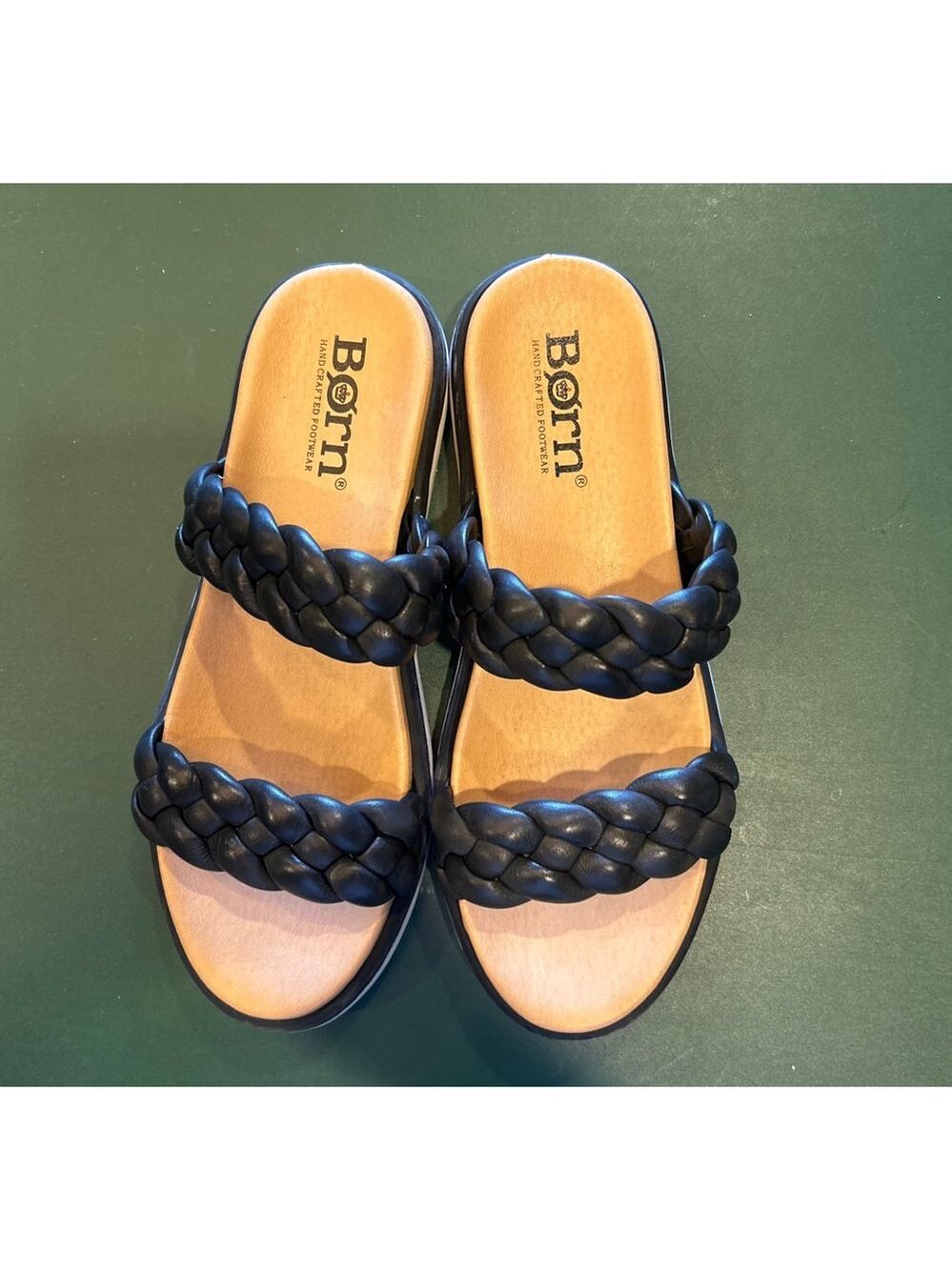 Women's Born Black Freesia Sandals Size 8